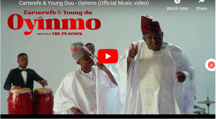 Carterefe & Young Duu - Oyinmo ( video) D ownload Mp3